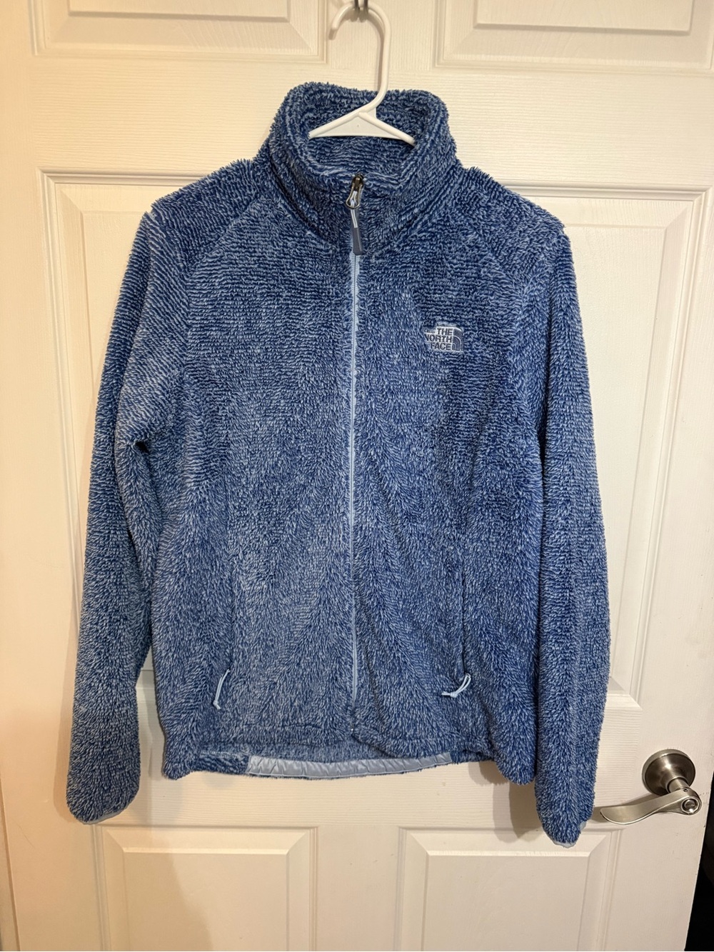 The North Face Women's Blue Teddy Fleece Full-Zip Jacket